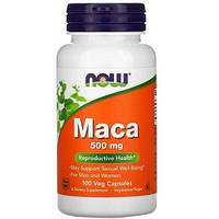 Адаптоген Now MACA 500 mg (100 капсул.)