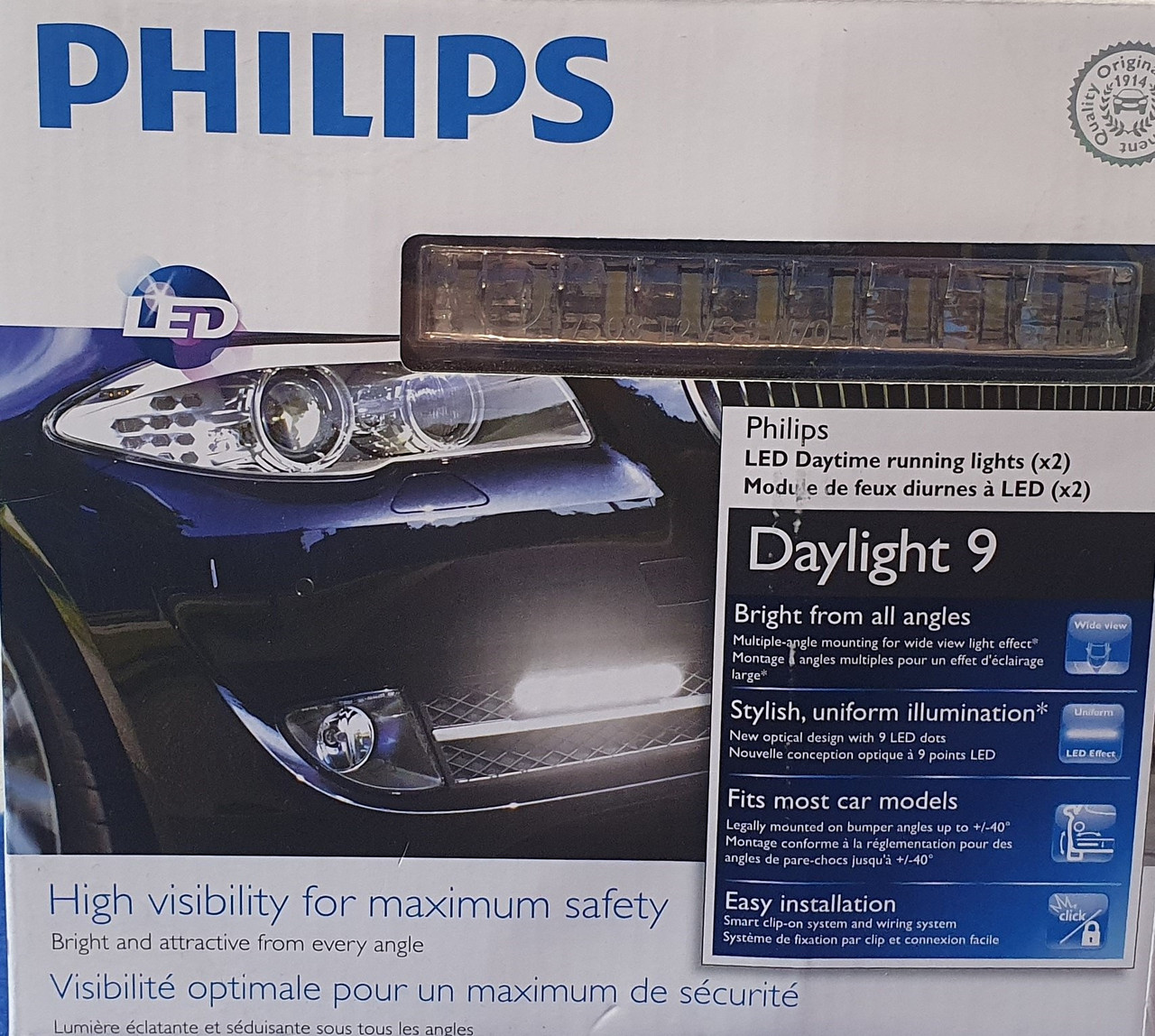 DRL Philips 12831WLEDX1 LED 6000К 9 діодів
