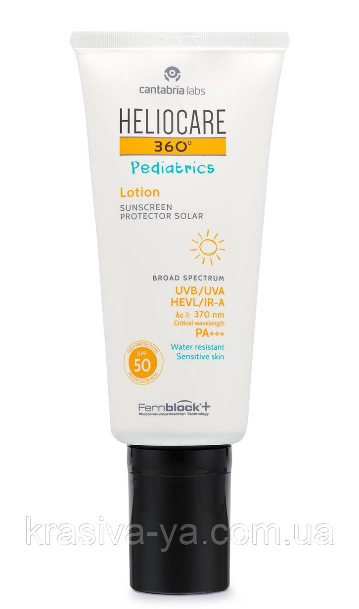 Дитячий сонцезахисний лосьйон SPF 50+ Heliocare 360 Pediatrics Lotion SPF 50+, 200 мл