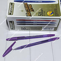 Ручка масляна фіолетова 1 мм. PT-1147  Classic Hiper
