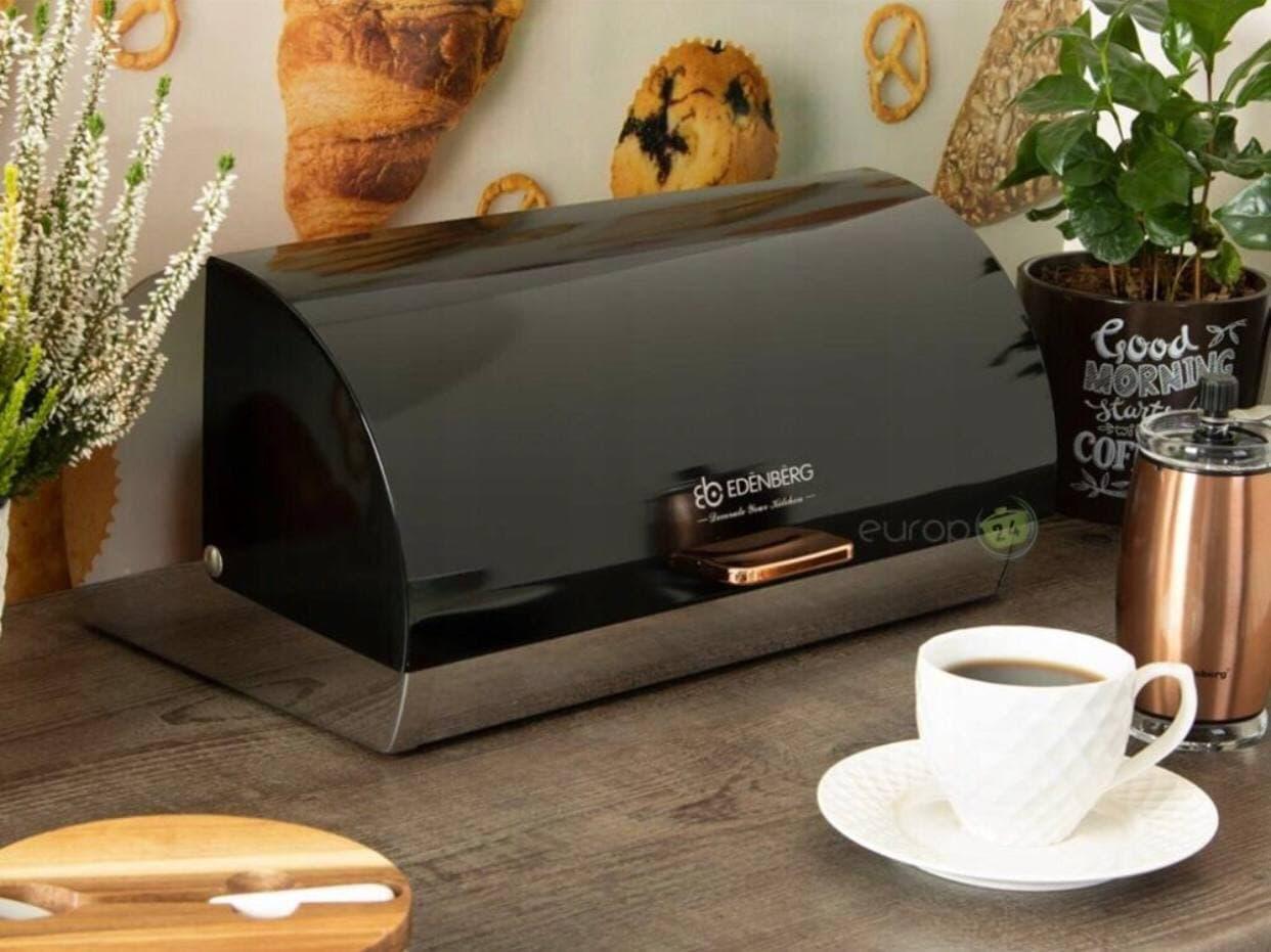 Хлібниця з неіржавкої сталі 38x28x19 см Edenberg EB-113 Якісна хлібниця для дому, фото 1
