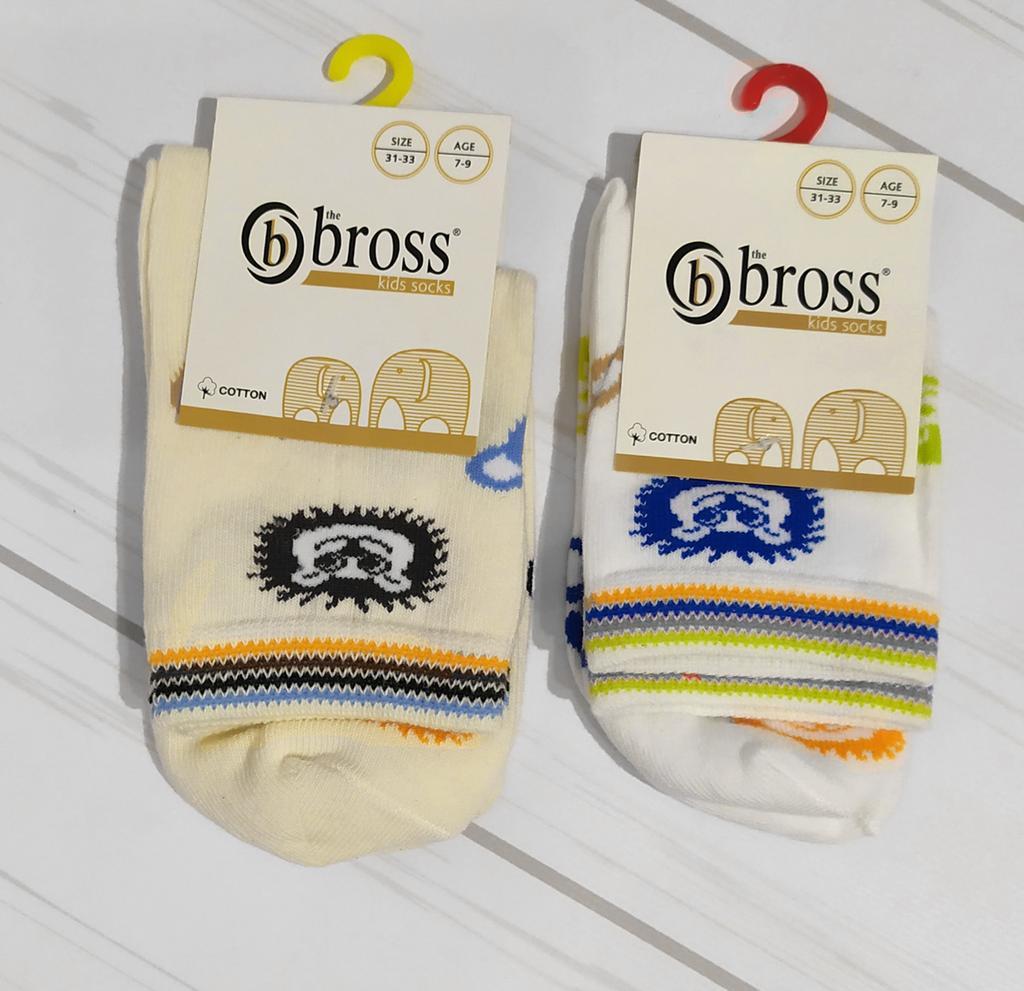Шкарпетки для хлопчика високі демісезонні, з малюнком, Bross