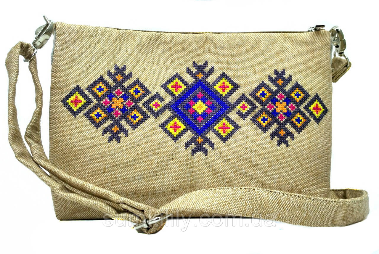 Текстильна сумка з вишивкою Нікополь 3