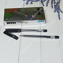 Ручка гелева чорна 0,6 мм., Flower WIN