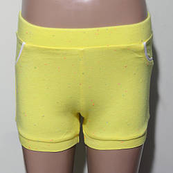 Шорти для дівчинки однотонні трикотажні, Paty Kids