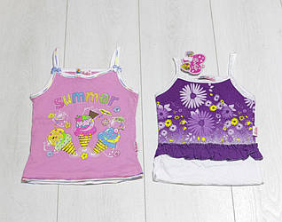 Майка для дівчинки, тонка бретель, Bobito