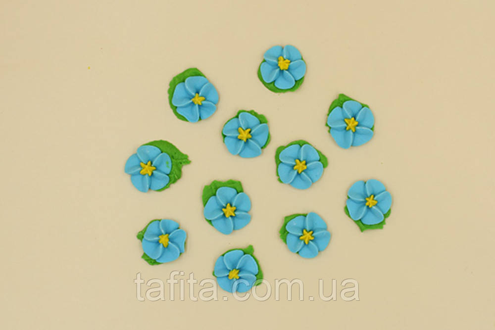 Півонія білий з мастики з листочками 9 см, фото 1