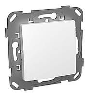 Вимикач  1-кл.  прохідний PLANK, білий (арт. PLK0211031)