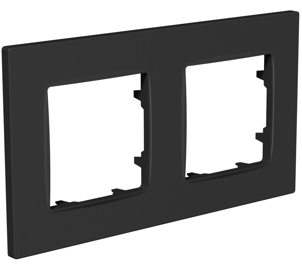 Рамка 2-а NORDIK PLANK, антрацит (арт. PLK1020242), фото 1