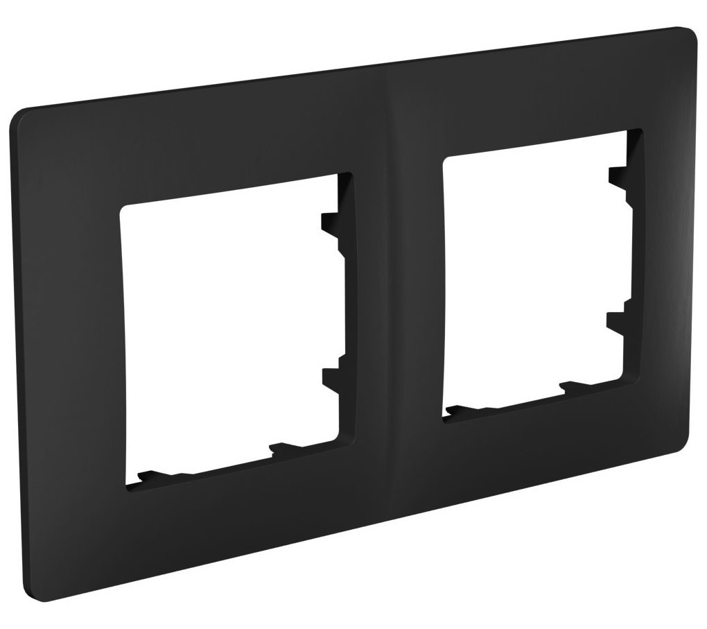 Рамка  2-а CLASSIC PLANK, антрацит (арт. PLK1020241), фото 1