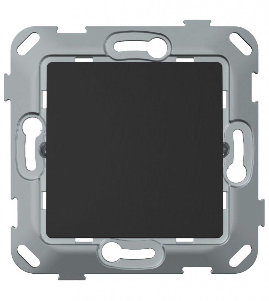 Вимикач 1-кл. PLANK, антрацит (арт. PLK0111241), фото 1