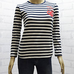 Футболка для дівчинки довгий рукав, малюнок Серце, Breeze