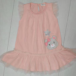 Плаття-сітка для дівчинки без рукавів, Ведмедик, Breeze
