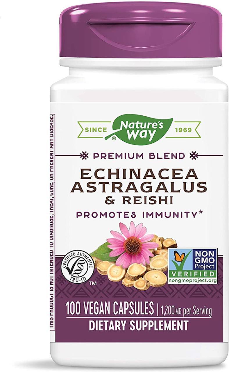 Nature's Way Echinacea Astragalus Reishi 1200 mg 100 капсул