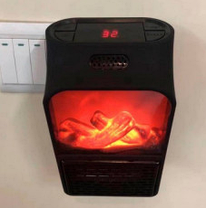 Портативний обігрівач з імітацією каміна Flame Heater 6730, фото 6