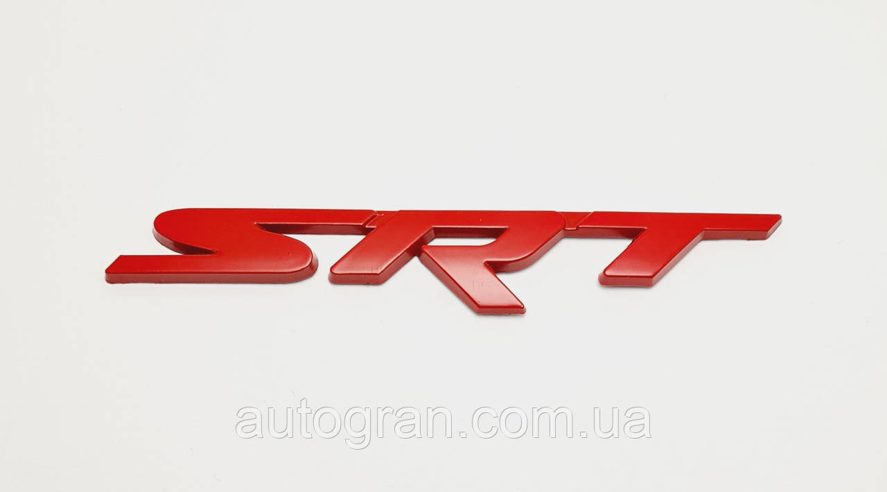 Емблема кузова Dodge Jeep Chrysler SRT червона