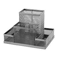 Підставка  органайзер 155*103*100 мм Металева Axent 2117-03-A срібна