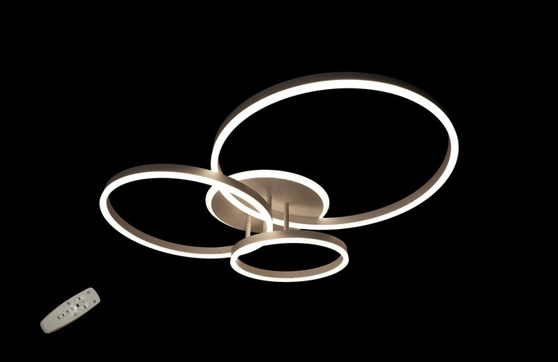 Сучасна діодна стельова люстра 2002/3A WH dimmer, фото 1