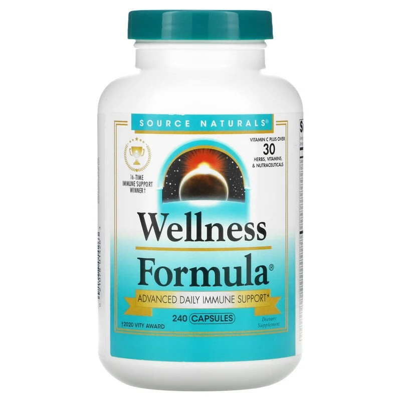 Комплекс для імунітету Source Naturals "Wellness Formula" вітаміни + 25 трав (240 капсул)