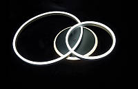 Современная светодиодная люстра кольца 2002/2A BK LED dimmer