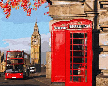 Картини за номерами 40х50 см Brushme Лондонський куточок (GX 32849)