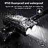 Велосипедний ліхтар BK-1920 з вело комп'ютером і дзвінком, 2 LED дальній-ближній, чорний, фото 5