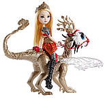 Лялька Евер Афтер Хай Епл Вайт Ігри Драконів Ever After High Dragon Games Apple White Doll and Braebyrn Dragon, фото 9