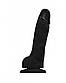 Реалістичний фалоїмітатор Strap-On-Me SOFT REALISTIC DILDO Black — Size L, 19х4,1 см., фото 2