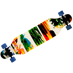 Лонгборд 880 Summer дерев'яний професійний з канадського клена (чорно-білий)