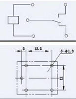 Реле електромагнітне  JQC-3F   котушка DC  5V (аналоги OMRON:G5L P&B:T73;NALS:JS HKE:HRS4 GOOD