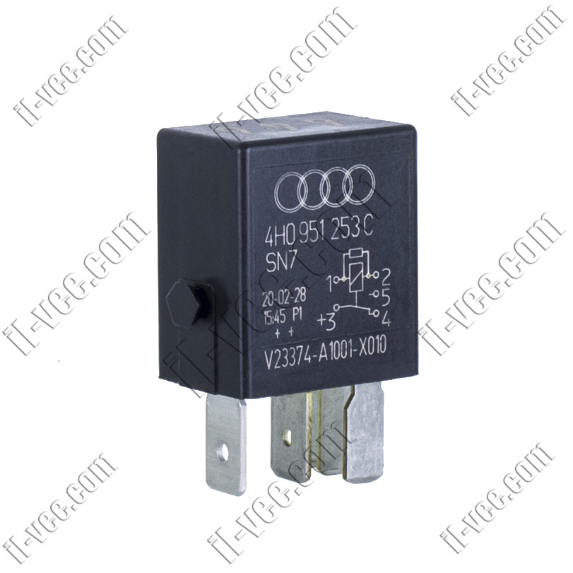 Реле V23374-A1001-X010, 4H0951253C, 12VDC, SPDT 20-30A