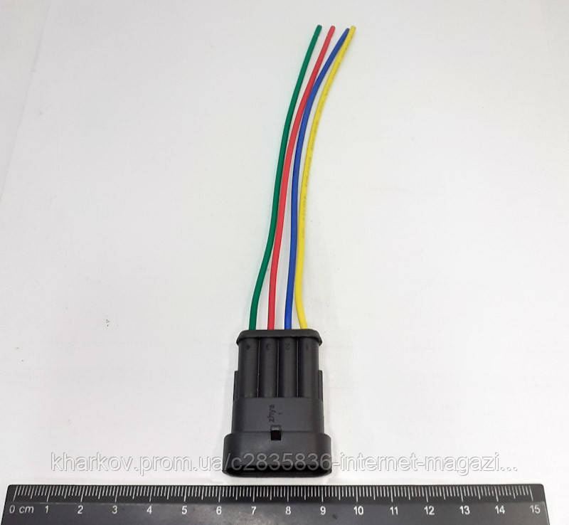 Роз'єм 4-х конт. герметичний "папа", фото 1