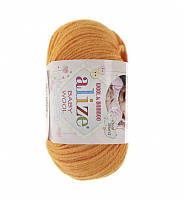 Пряжа Baby Wool 50гр - 175м (14 Желтый) Alize, Детская пряжа (40%-шерсть, 20%-бамбук, 40%-акрил,Турция