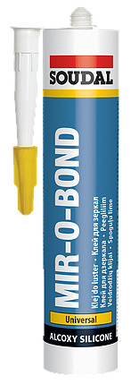 Клей-герметик SOUDAL MIR-O-BOND 310 мл, світло-сірий, фото 3