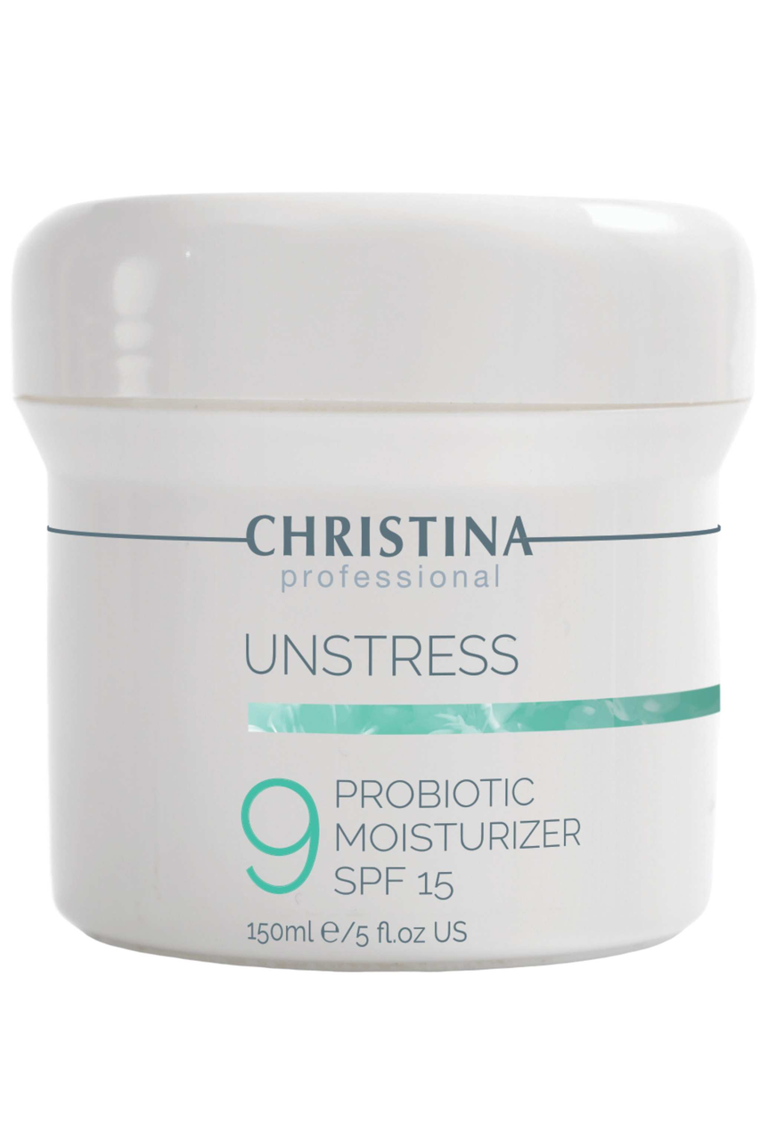 Christina Unstress Зволожуючий крем з пробиотическим дією з SPF15 Крок 9