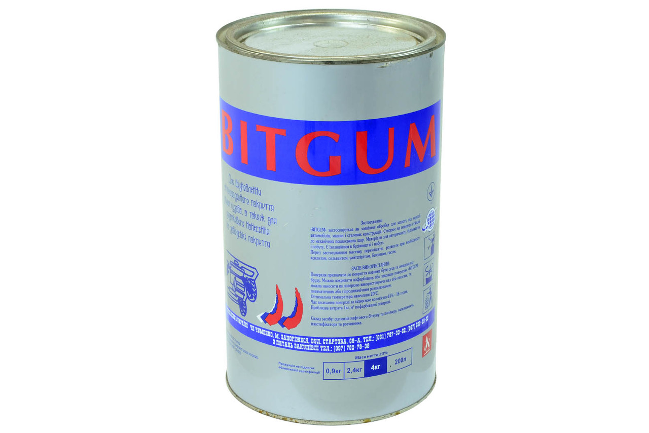 Купить Мастика резино-битумная 4 кг. BITGUM, цена 472 ₴ — Prom.ua (ID ...