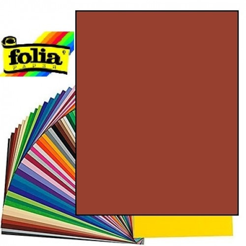 Дизайнерський матовий картон Folia 30 * 30см Коричневий 1 лист