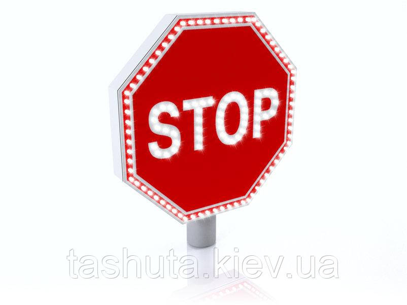 Світлодіодний дорожній знак "Стоп" 600х600 мм