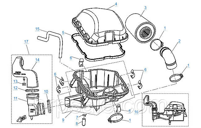 Фільтр повітряний CFMoto ELEMENT,AIR FILTER