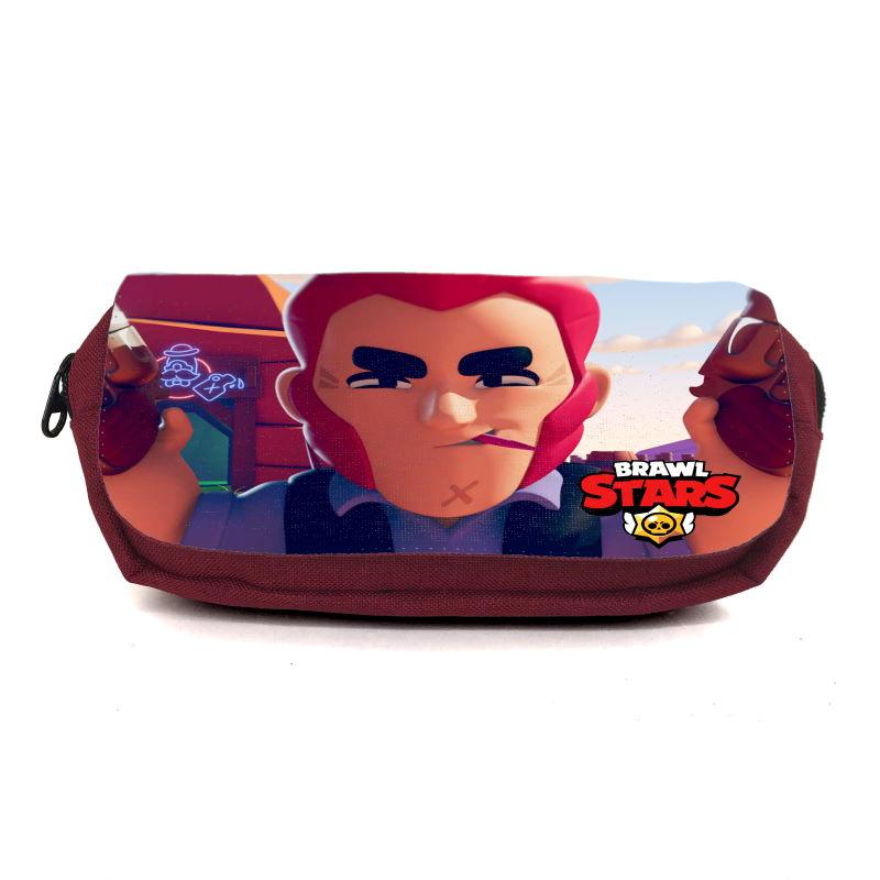 Шкільний пенал Бравл Старс органайзер універсальний (Brawl Stars — 0054) червоний, фото 1
