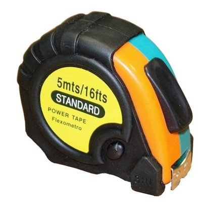 Рулетка гумова STANDART, 5 м, Q48