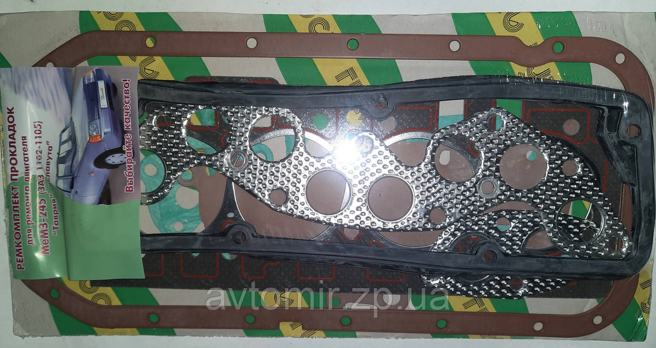Набір прокладок двигуна Заз 1102-1105, Таврія, Славота АвтоСір