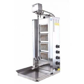 Гриль для шаурми 50 кг Remta D16 LPG з приводом 4 пальника газ.