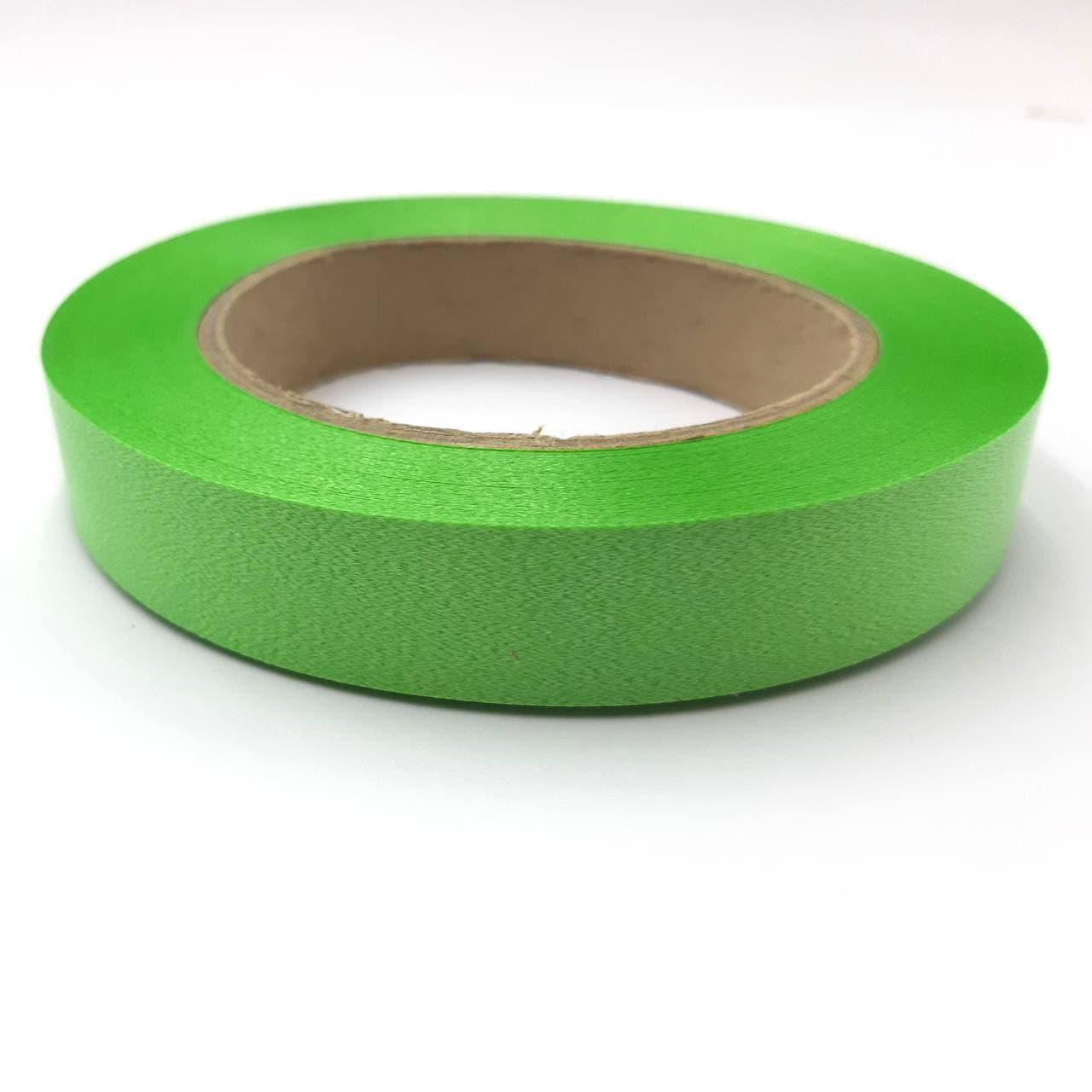 Стрічка декоративна поліпропіленова Ruta Зелена флористична ширина 2 см, 50 метрів