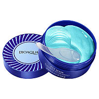 Гидрогелевые патчи с коллагеном и медными пептидами Bioaqua Blue Copper Peptide Essence Eye Mask, 80гр/60шт