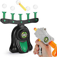 Детская игра Воздушный тир пистолет с дротиками и летающая мишень, шарики Hover Shot, "Стрелялки" с бластером