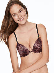 Бюстгальтер Подвійний Пуш-Ап Victoria's Secret PINK Super Push-up 36В (80B), Коричневий