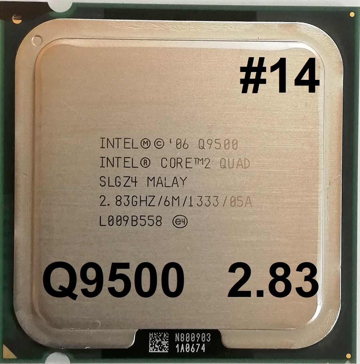 Процесор ЛОТ#14 Intel Core2 Quad Q9500 R0 SLGZ4 2.83GHz 6M Cache 1333 MHz FSB Soket 775 Б/У