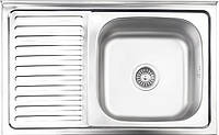 Кухонна мийка LIDZ 5080-R 0.8мм Satin (180)
