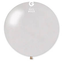 Латексна кулька металік Білий 31"/29/ 80см White